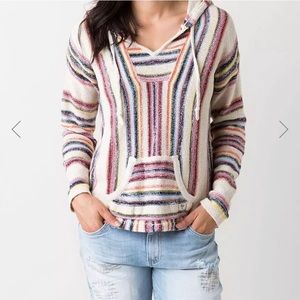 Billabong Multicolored Striped Baja Hoodie
